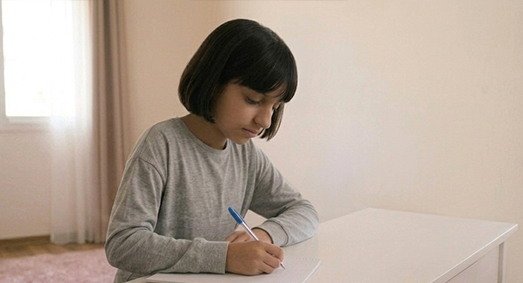 أهلاً، أنا نجاح وعمري 12 سنة