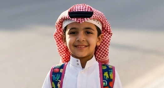 أهلاً، أنا خالد وعمري 5 سنوات