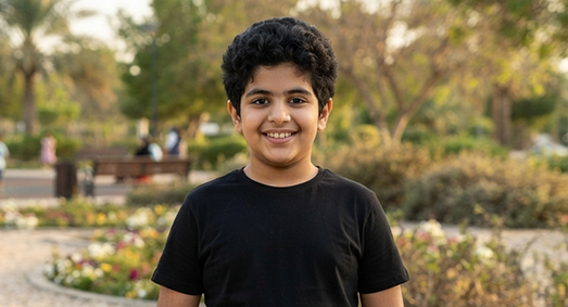 أهلاً، أنا عبدالإله وعمري 9 سنوات