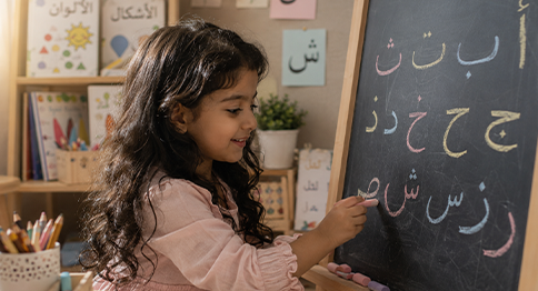 أهلاً، أنا نجد وعمري 5 سنوات
